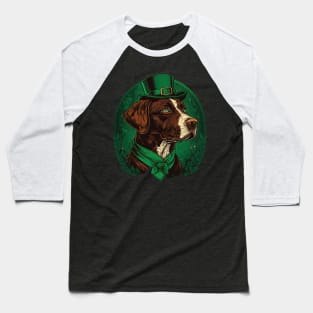 Pointer dog St. Patrick's day Baseball T-Shirt